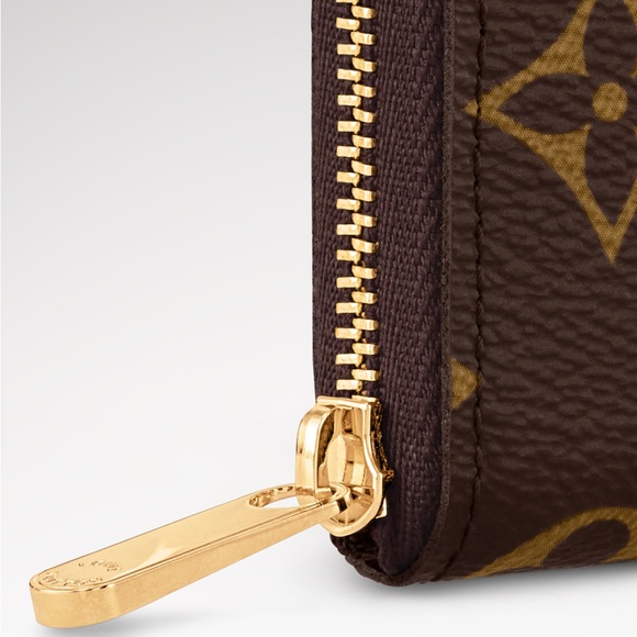 New Louis Vuitton Monogram Zippy Wallet in Brown and Gold - Picture 3 of 3